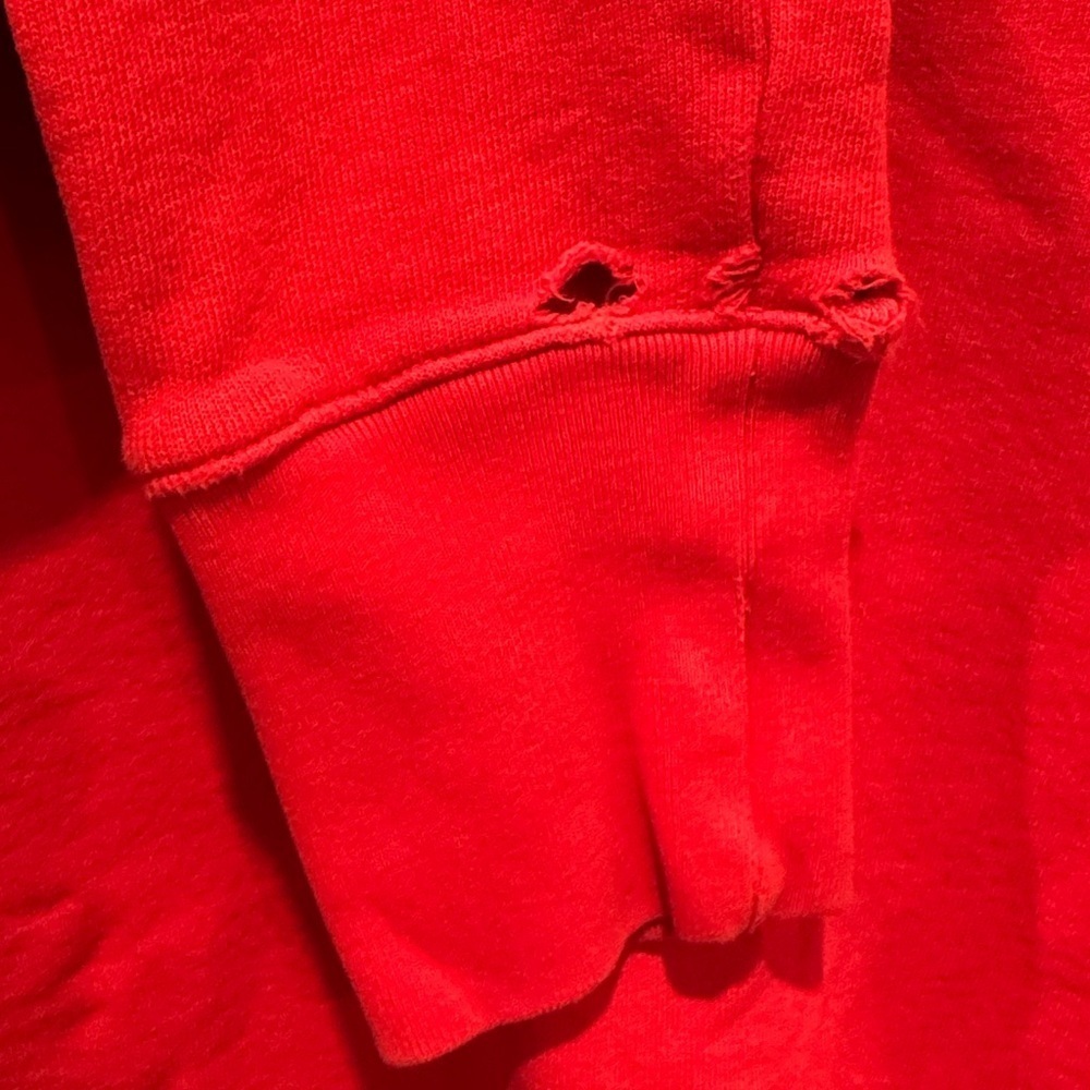 Frank & Eileen Tee Lab distressed, red Crew Neck sweatshirt, size small - Picture 6 of 7